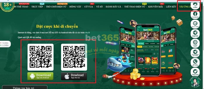 Tải app 365bet về điện thoại nhanh chóng 